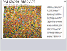 Tablet Screenshot of krothfiberart.com